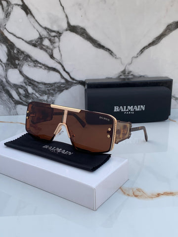 BLMN BROWN GOLDEN FRAME SUNGLASSES FOR WOMEN