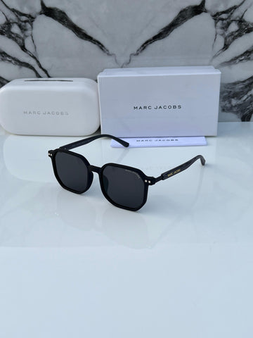 MJ [301] FULL BLACK FRAME SQUARE SUNGLASSES FOR MEN & WOMEN