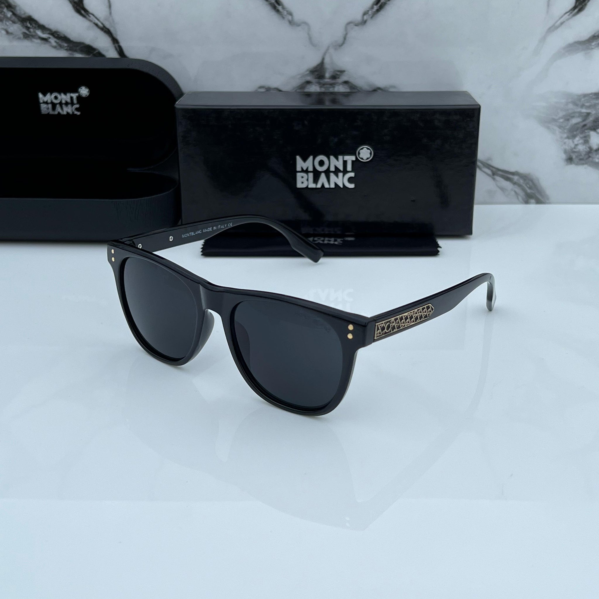 MT BC [023] BLACK FRAME ROUND SUNGLASSES FOR MEN & WOMEN