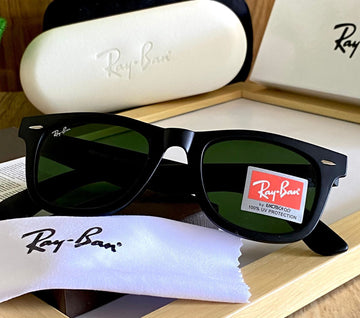 RB [2140] BLACK GREEN FRAME WAYFARE SUNGLASSES FOR MEN & WOMEN