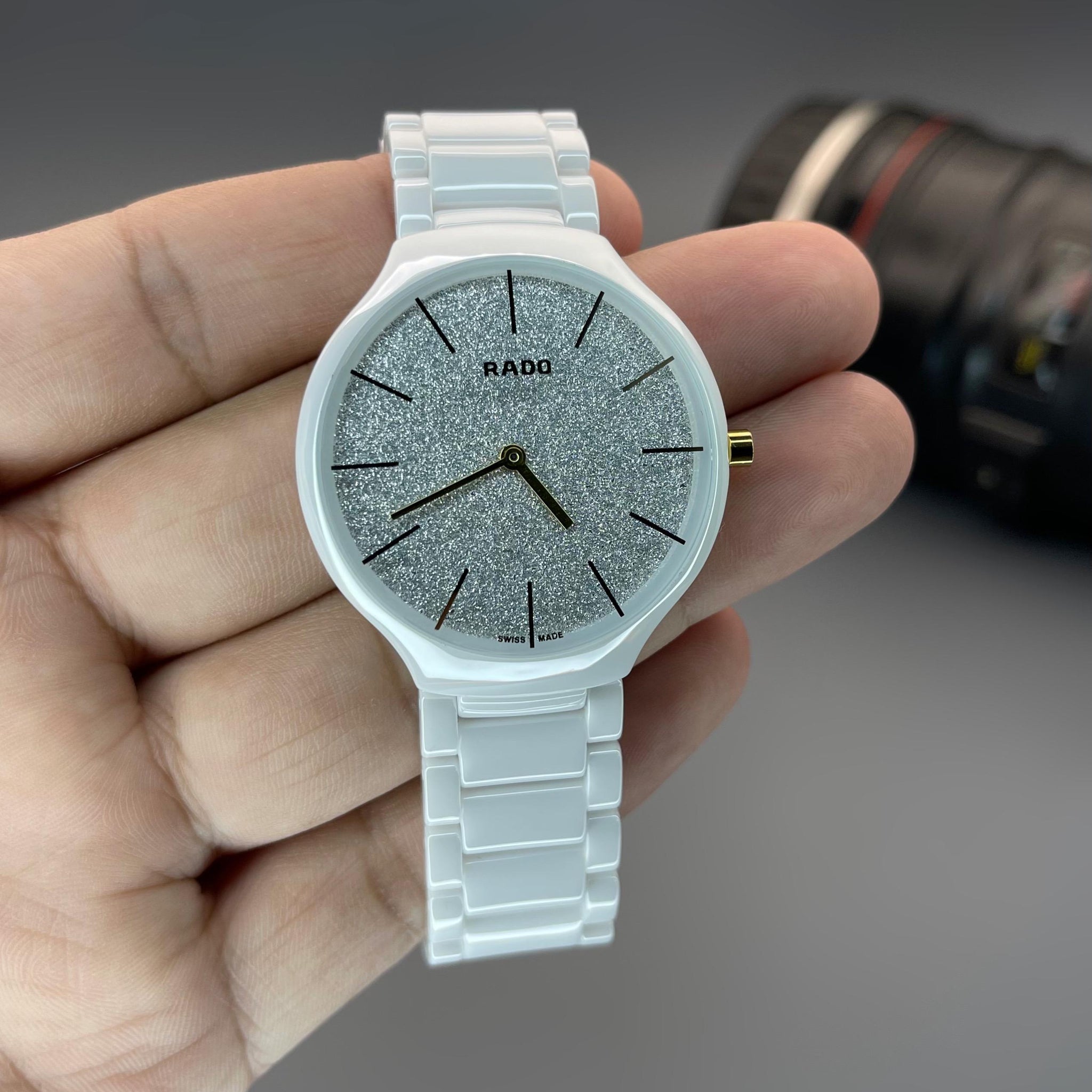 RDO TRUE THINLINE WHITE CERAMIC WATCH