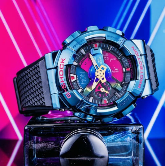 CSIO GSHK [WORLD TIME EDITION] PINK BLUE SILICON WATCH