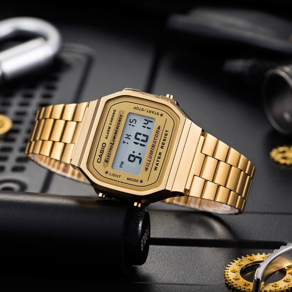 CSIO GSHK [DIGITAL] GOLDEN STEEL WATCH