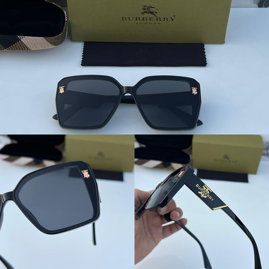 BRBRY [5523] BLACK FRAME SQAURE SUNGLASSES FOR MEN & WOMEN