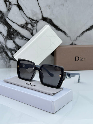 DYOR [23102] BLACK GREY FRAME SQUARE SUNGLASSES FOR WOMEN