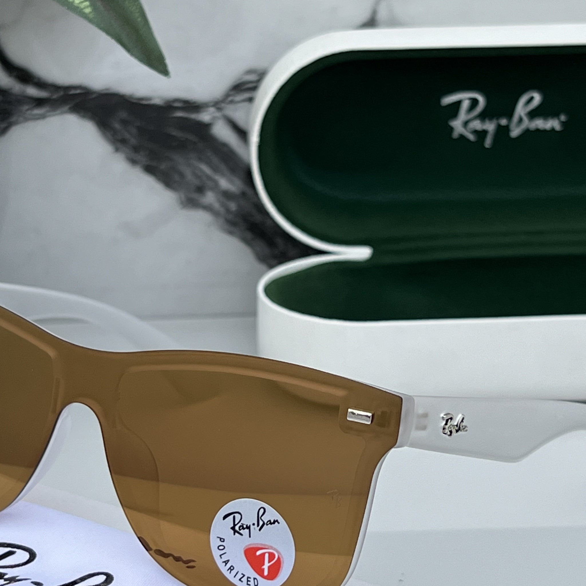 RB SILVER FRAME WAYFARER SHAP SUNGLASSES FOR MEN & WOMEN