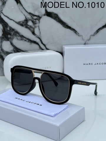 MJ BLACK GOLDEN FRAME ROUND SHAPE SUNGLASSES FOR MEN & WOMEN