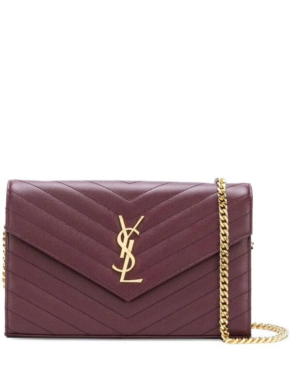 Saint Laurent Women's Logo-Debossed Leather Bag
