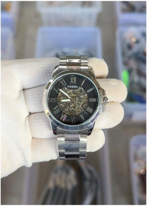Fossi_l Flynn Automatic Silver-Black
