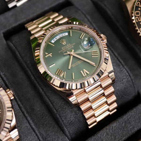 Role_x Oyster perpetual Day Date Automatic Copper-Green