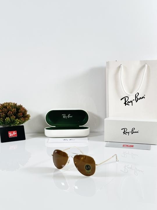 Rayba_n Aviator  Gold Brown