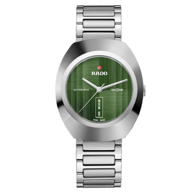 RADO DISTAR SILVER Green Metal WATCH