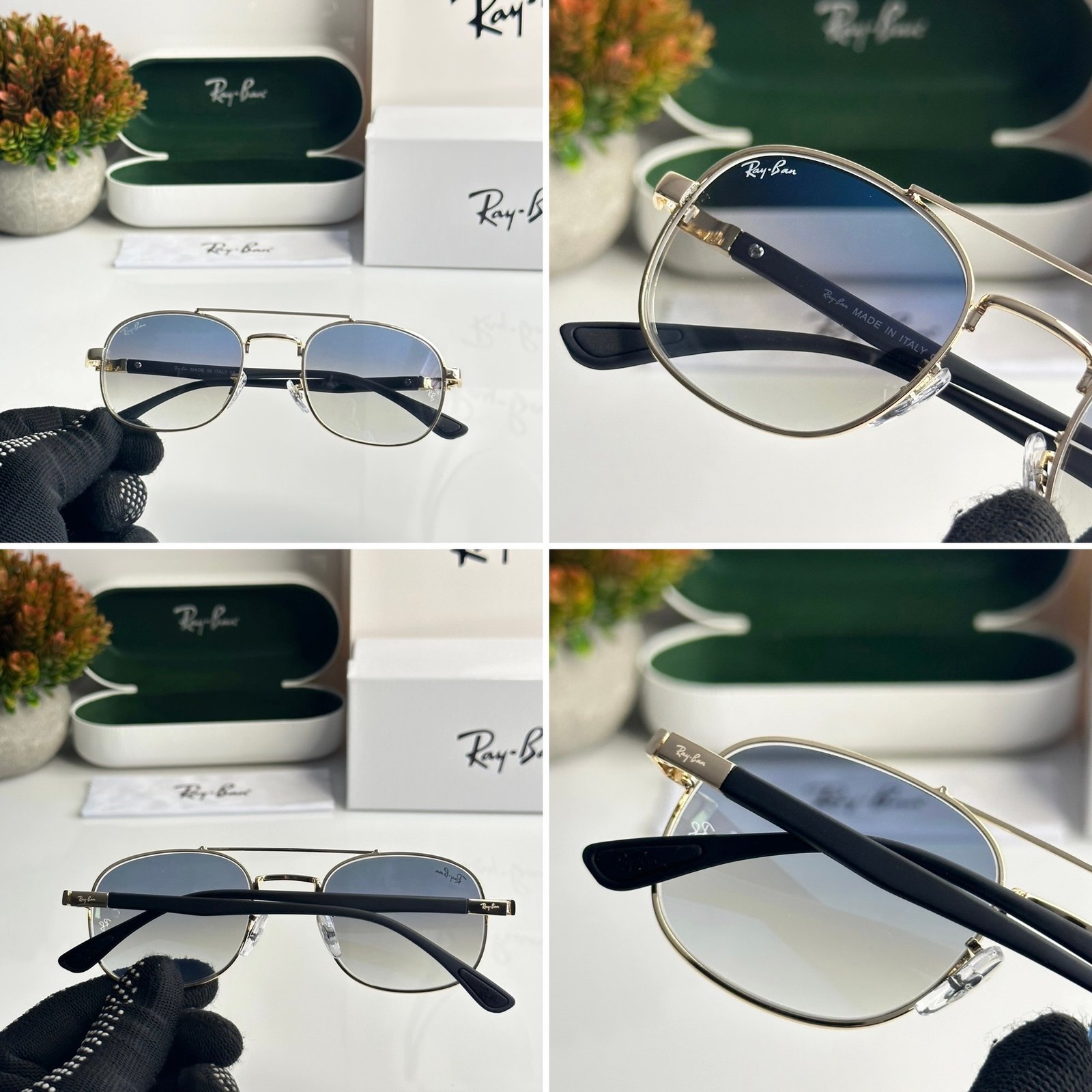 Rayban 3670 Gold Blue (GLASS) - Image 2