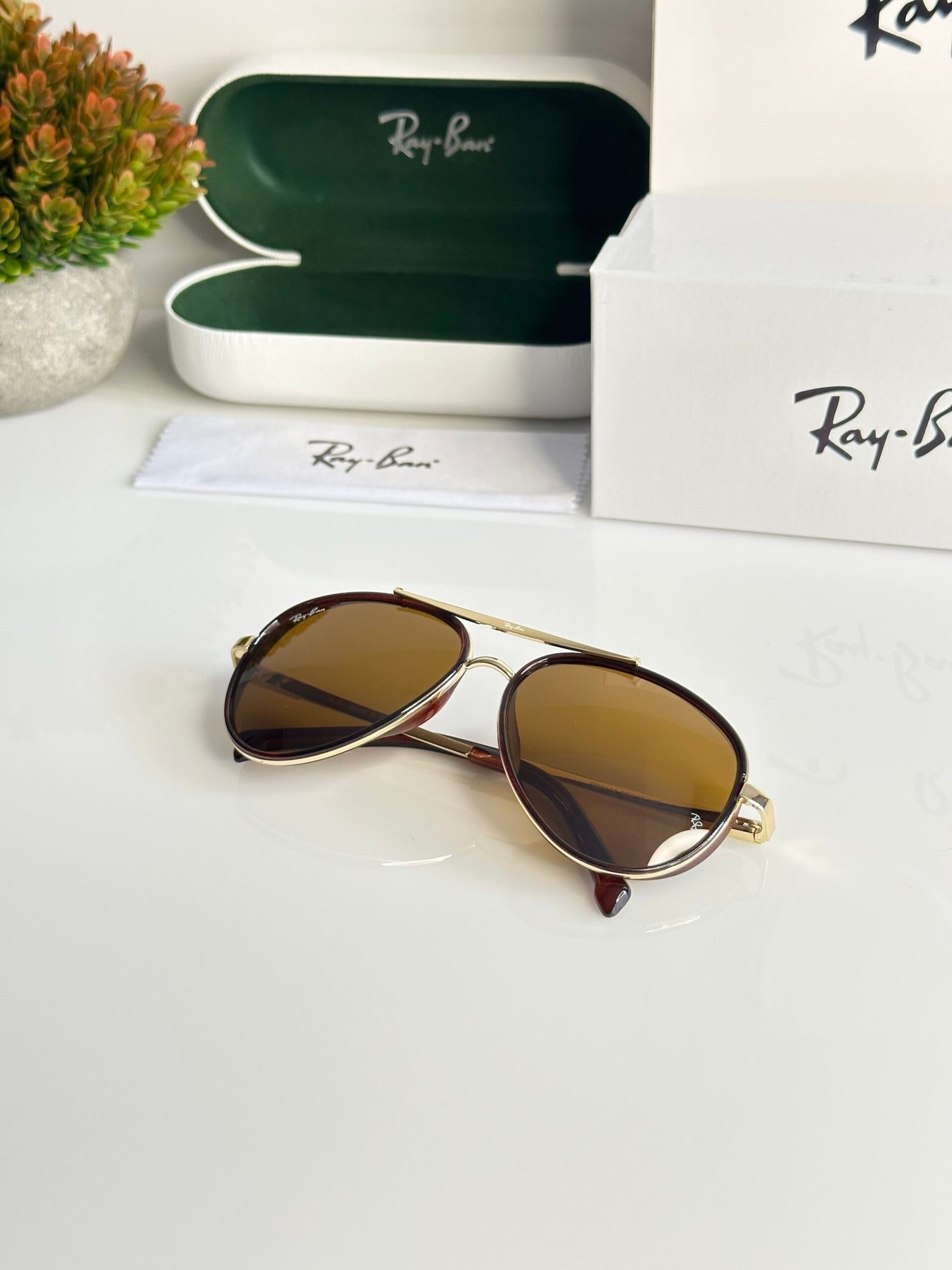 Rayban 4414 Gold Brown (GLASS) - Image 3