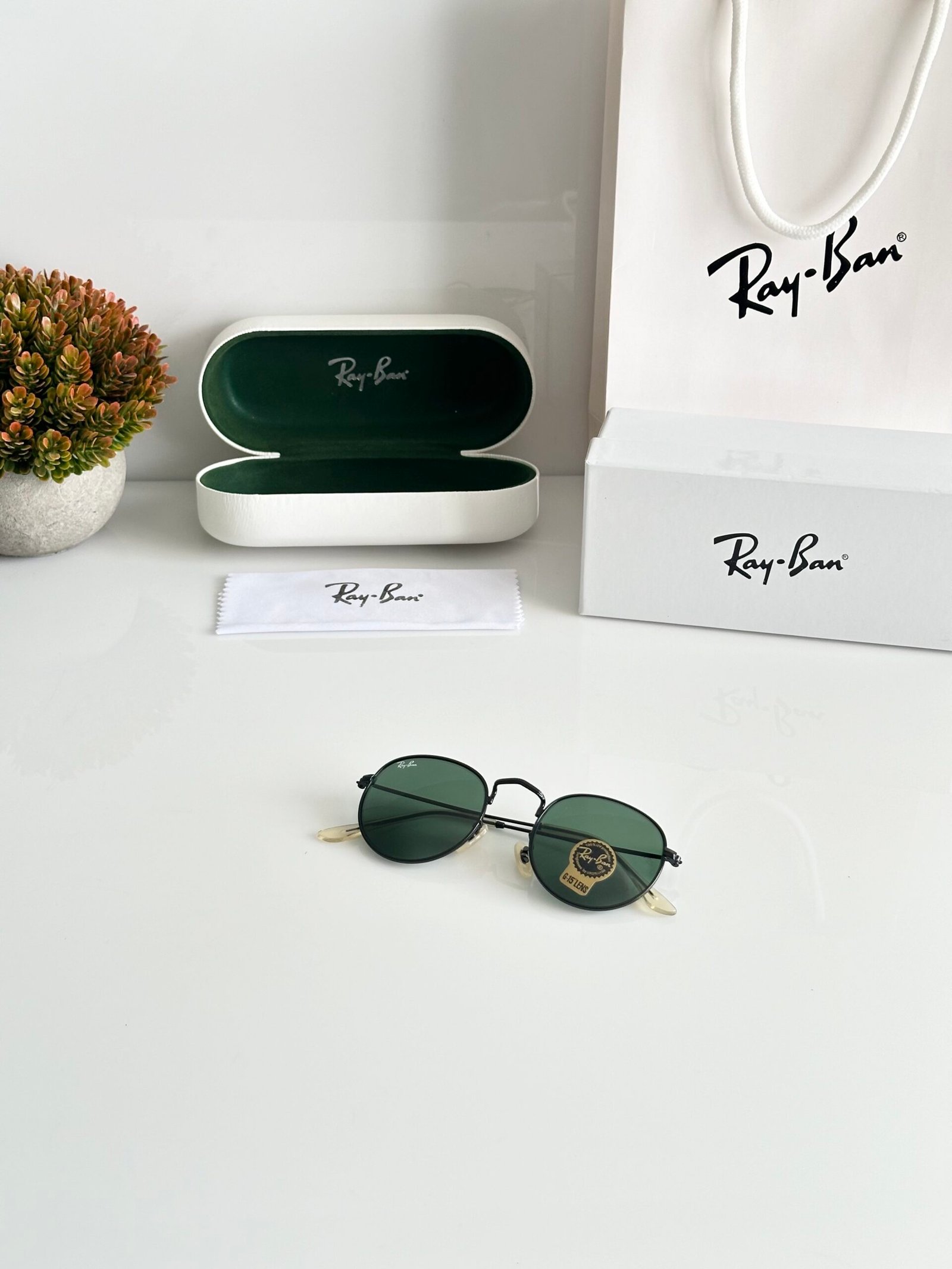 Rayban 3447 Black Green (GLASS) - Image 4