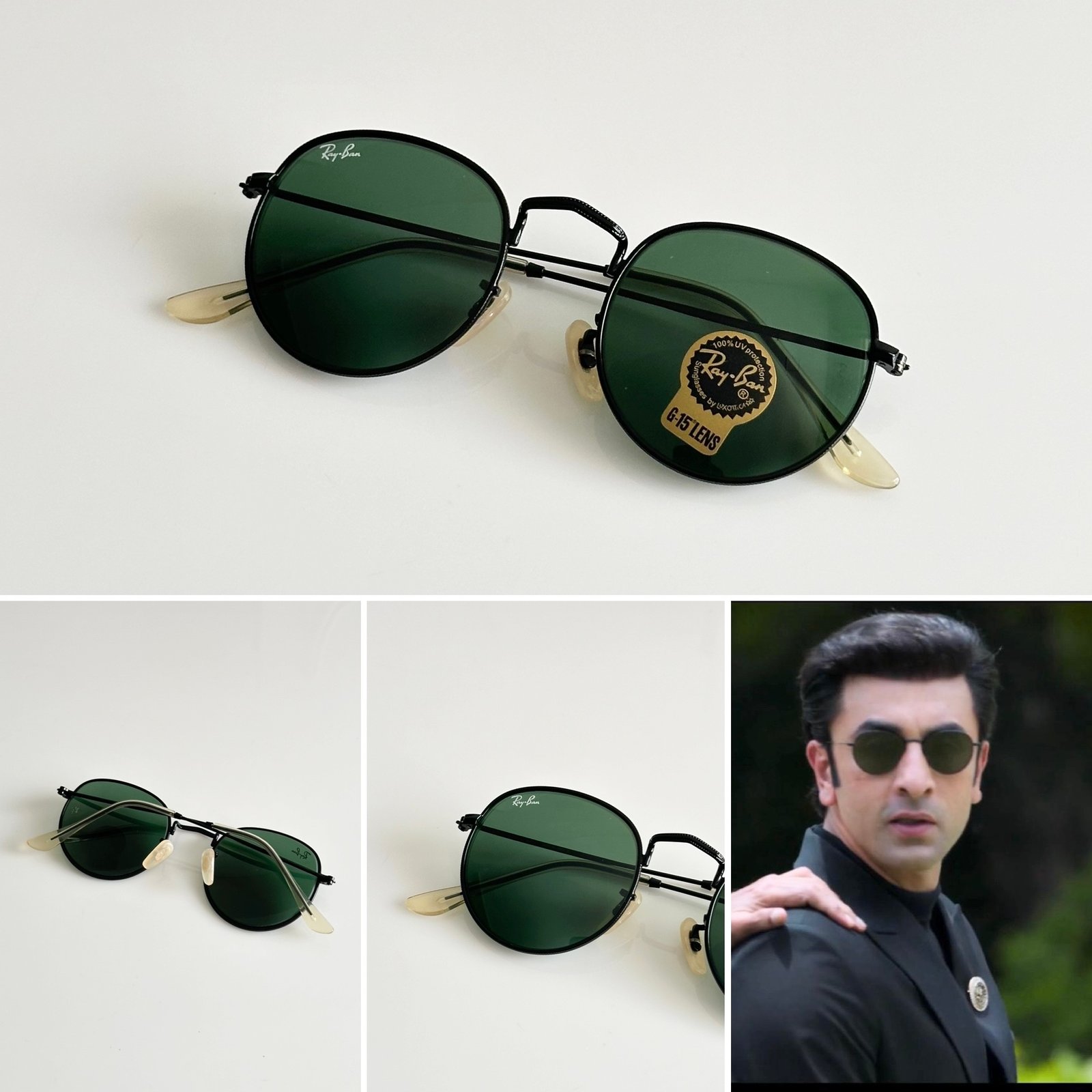Rayban 3447 Black Green (GLASS) - Image 2