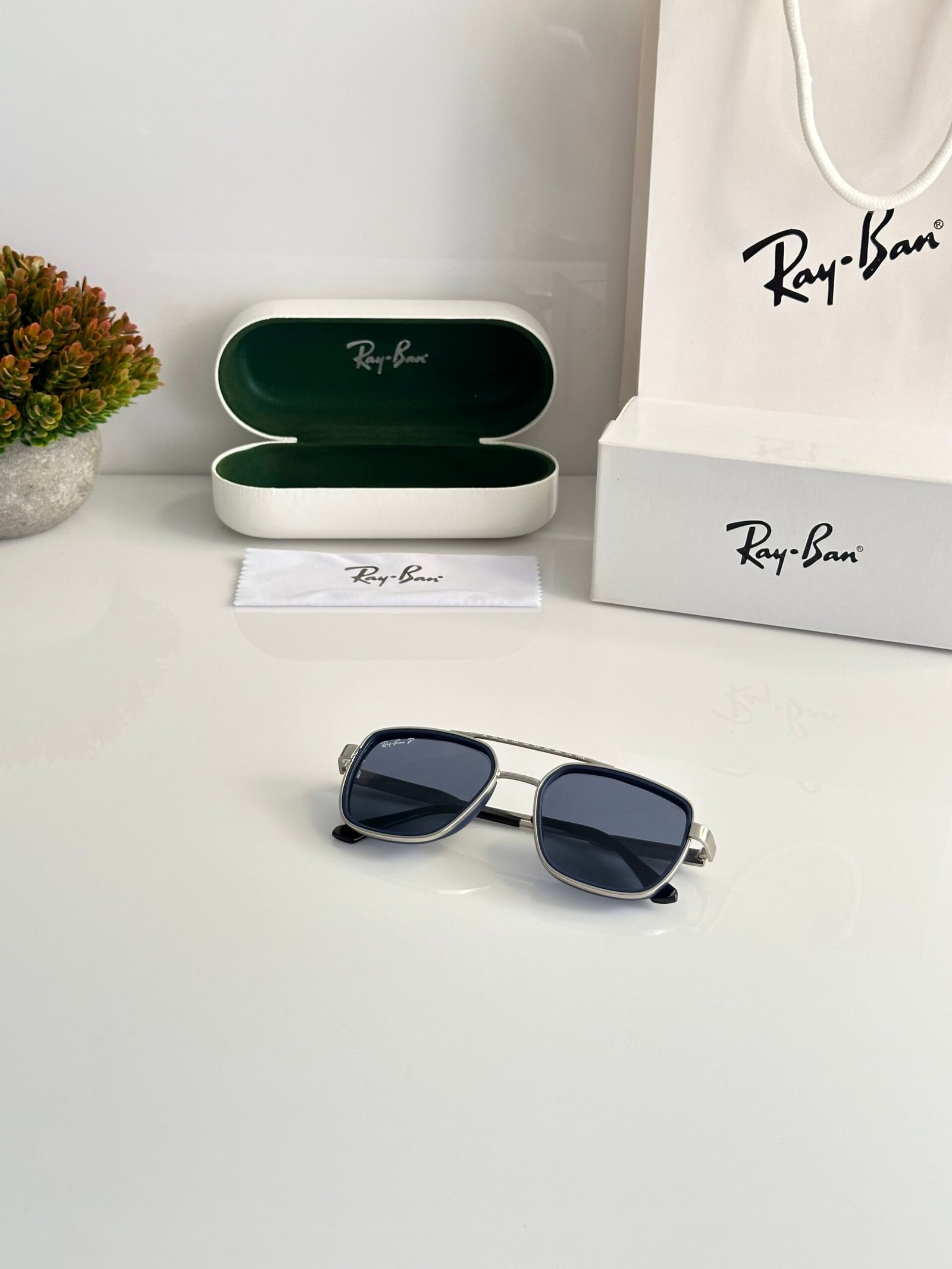 Rayban 3602 Silver Blue - Image 4