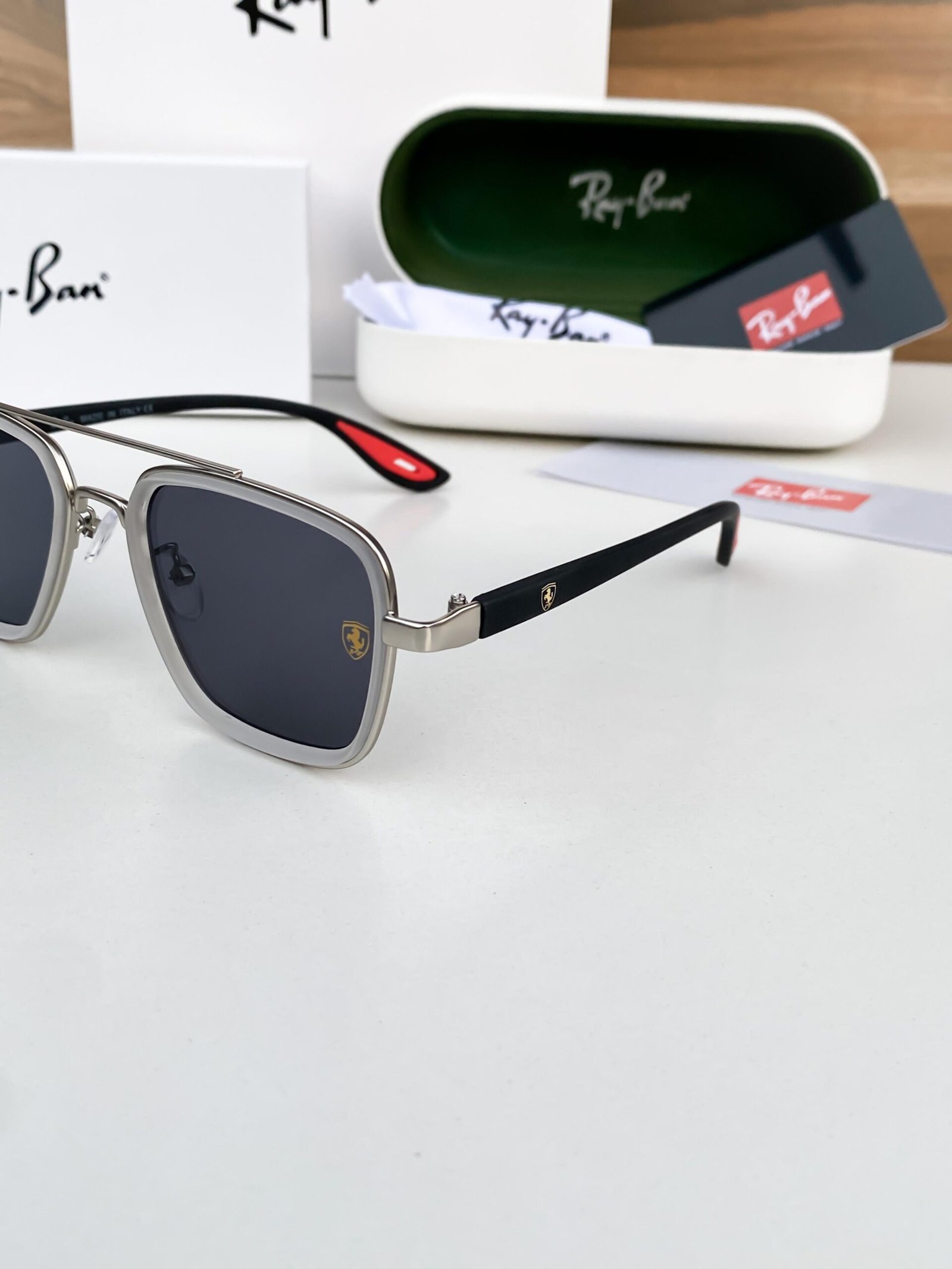 Rayban06 white black - Image 8