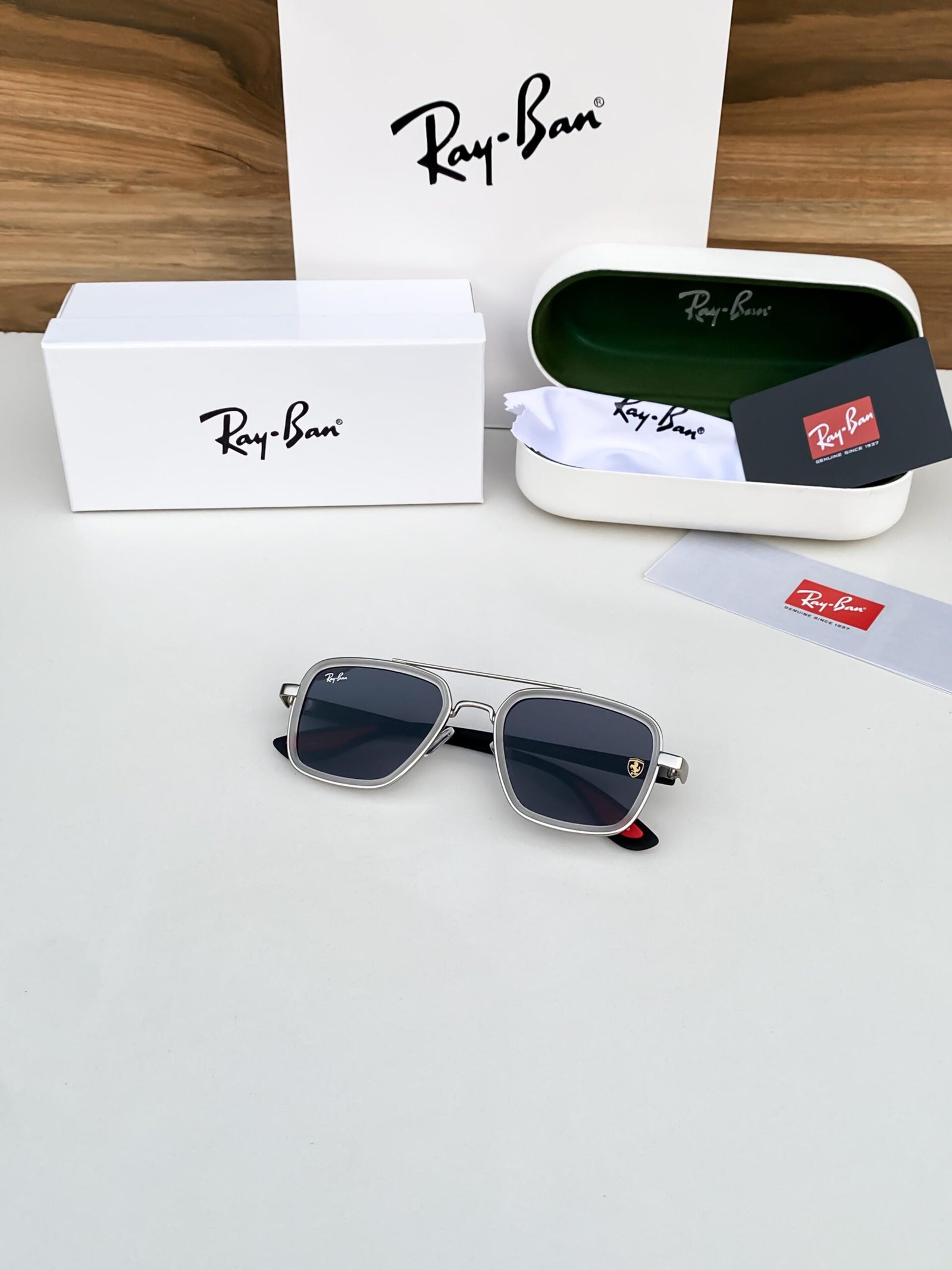 Rayban06 white black - Image 7
