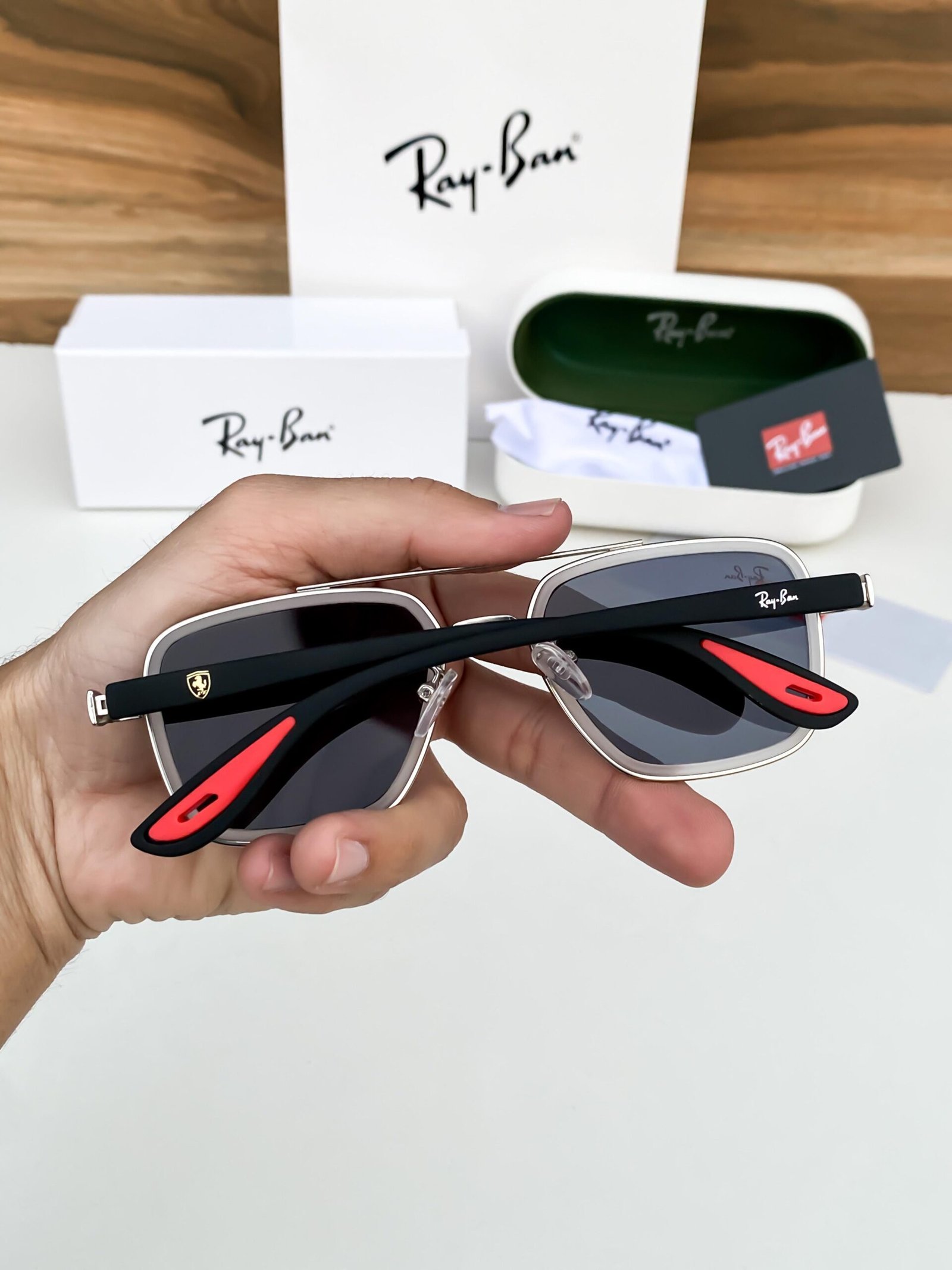 Rayban06 white black - Image 5