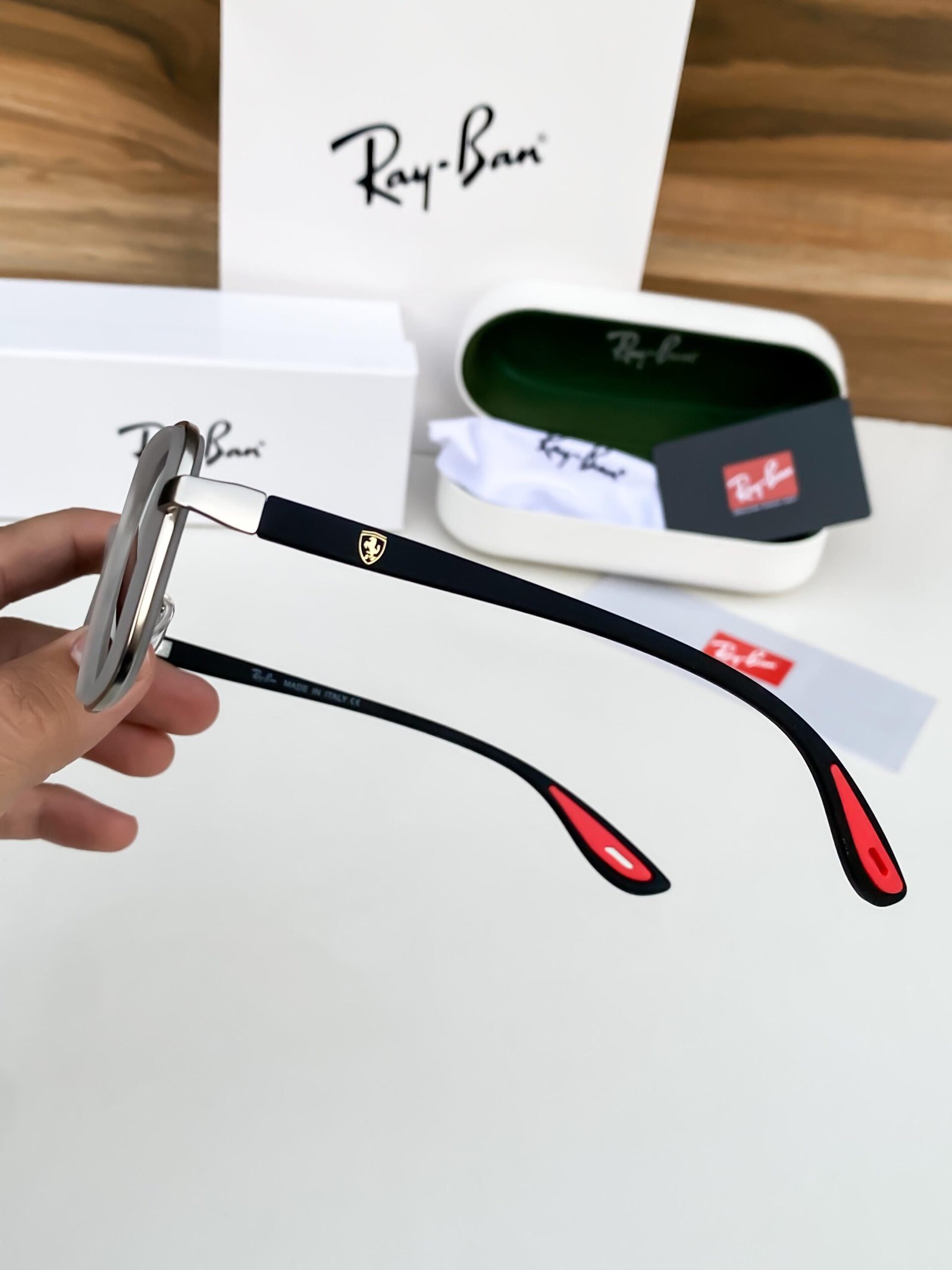 Rayban06 white black - Image 4
