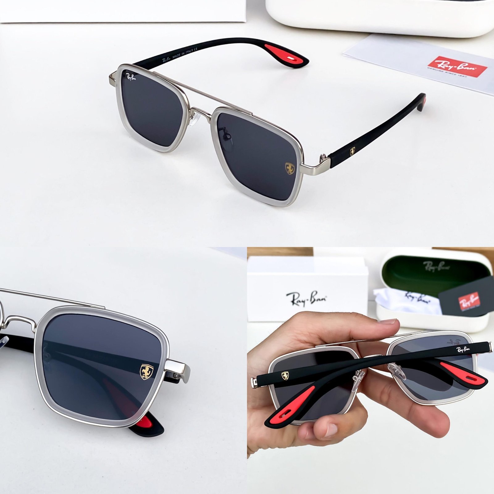 Rayban06 white black - Image 3