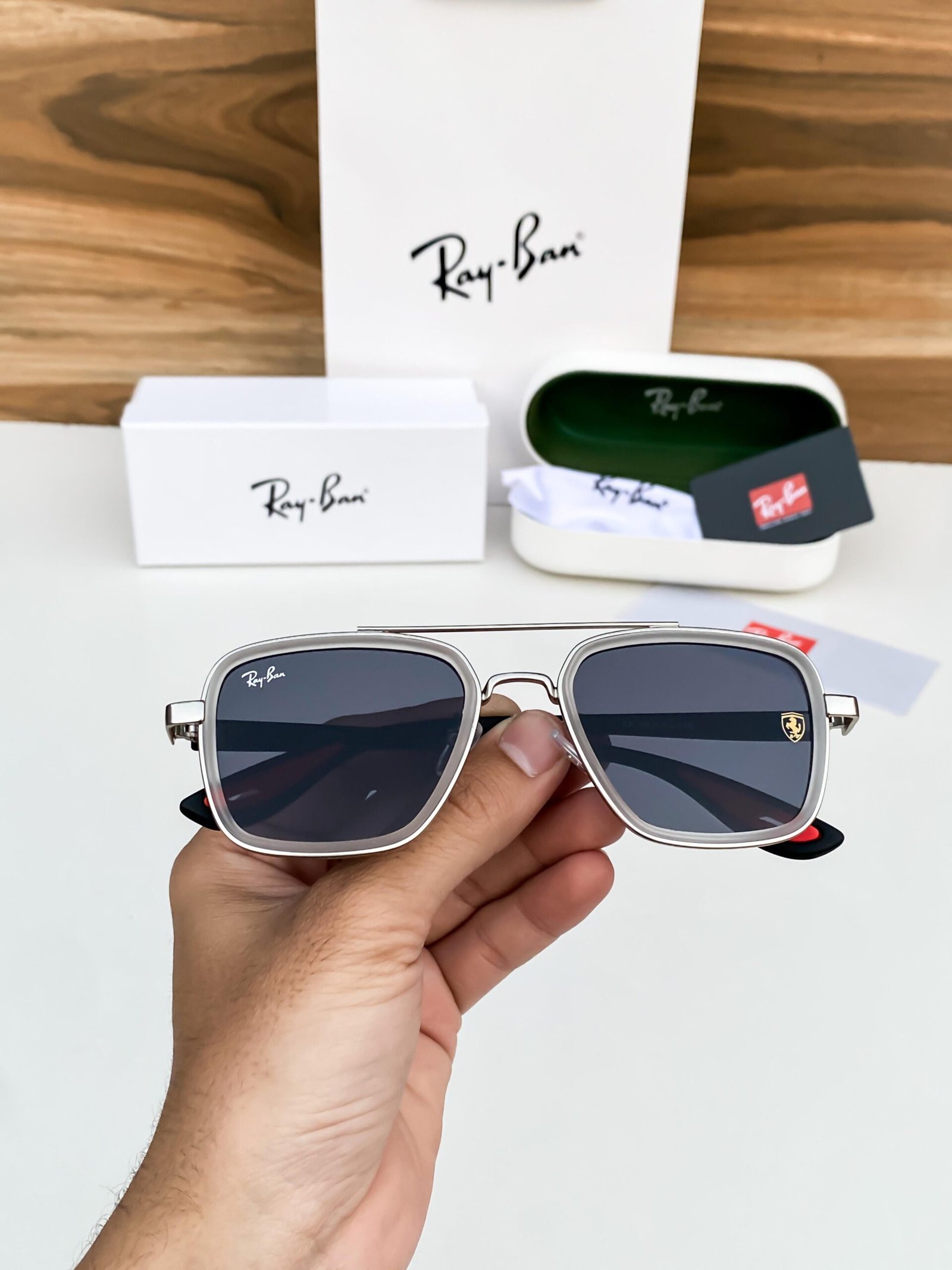 Rayban06 white black - Image 2