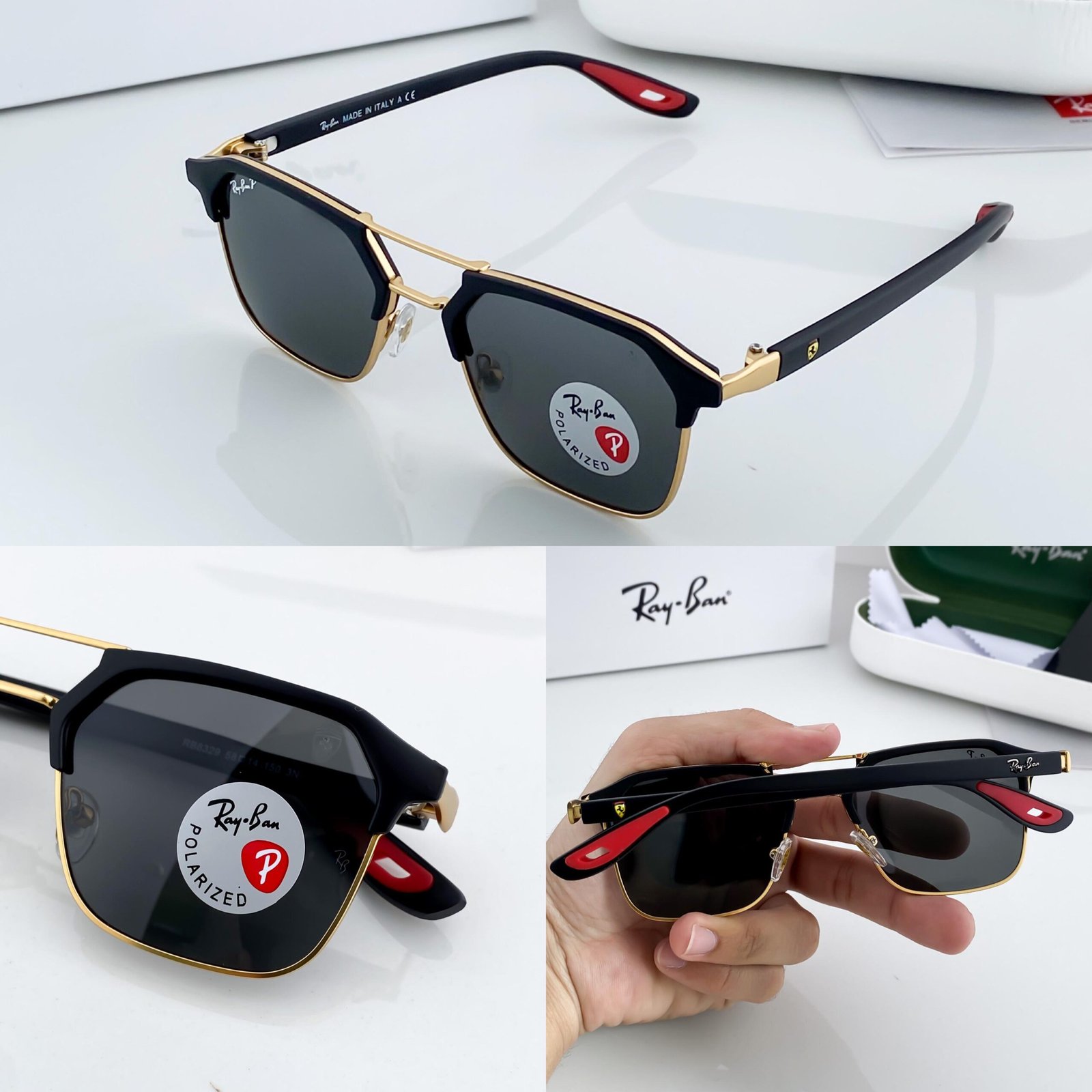 Rayban04 gold black - Image 2