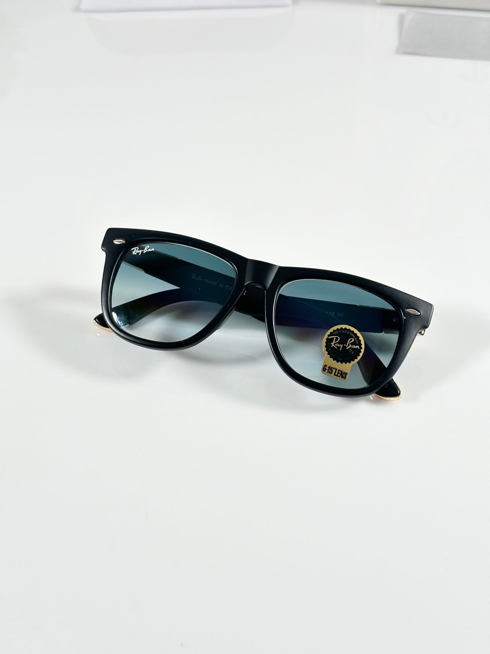 Rayban 2140 Gold Black Blue (GLASS) - Image 3