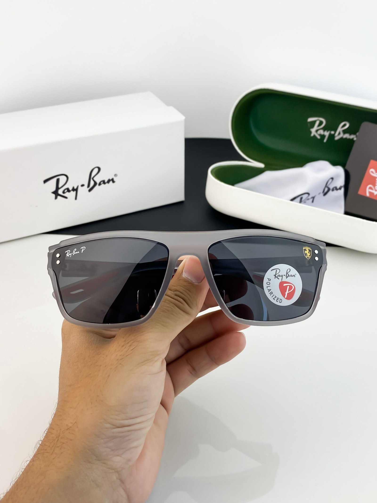 RAYBAN GREY BLACK 3576 - Image 6