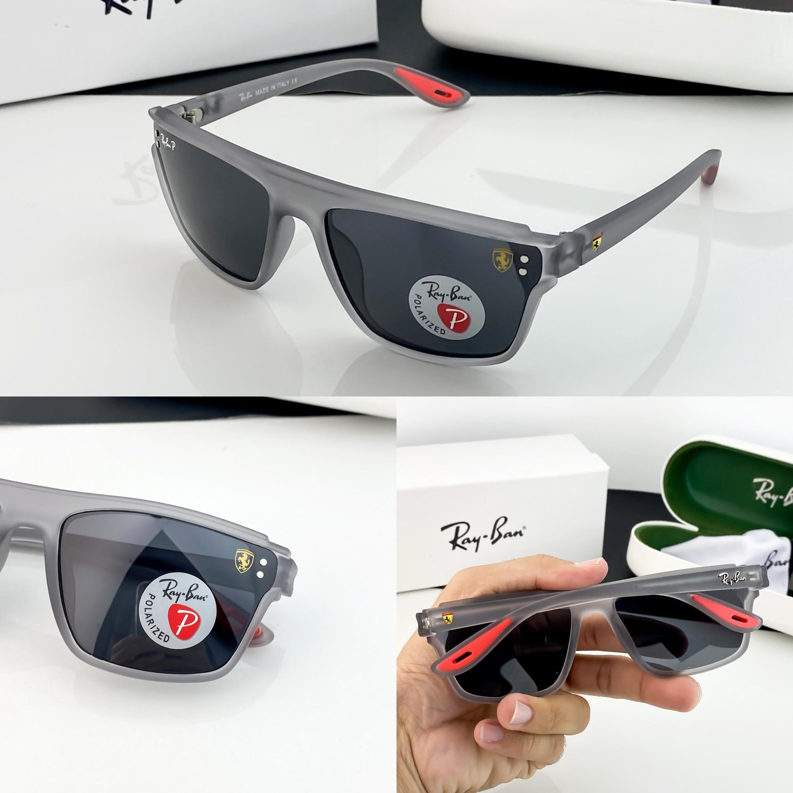 RAYBAN GREY BLACK 3576 - Image 4