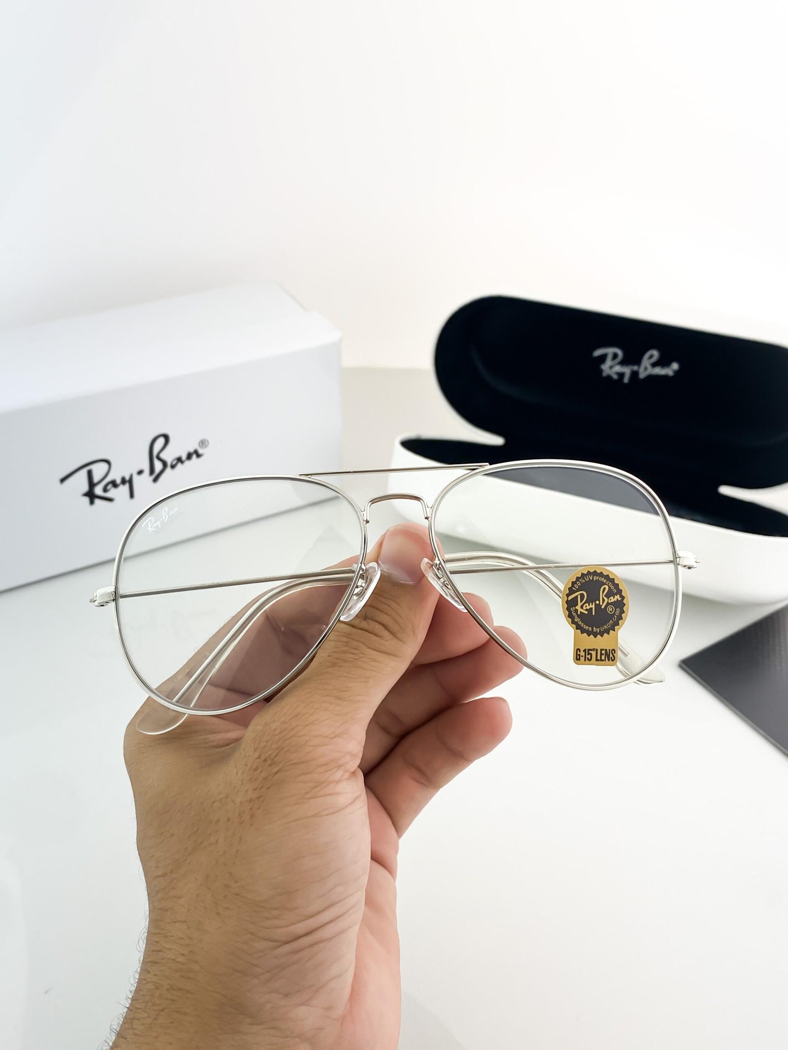 RAYBAN SILVER FRAME 3026 - Image 4