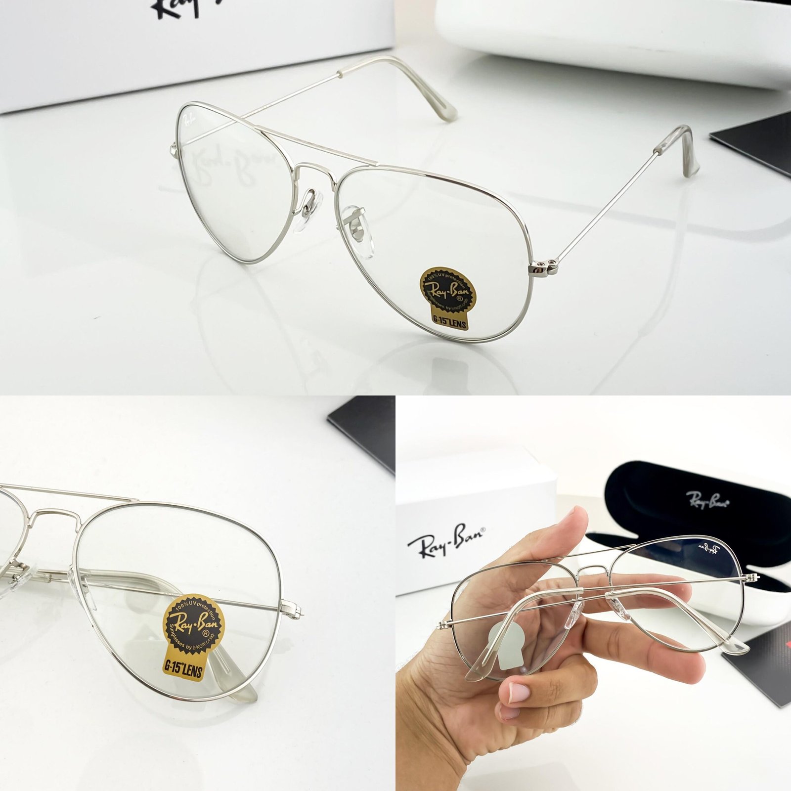 RAYBAN SILVER FRAME 3026 - Image 2