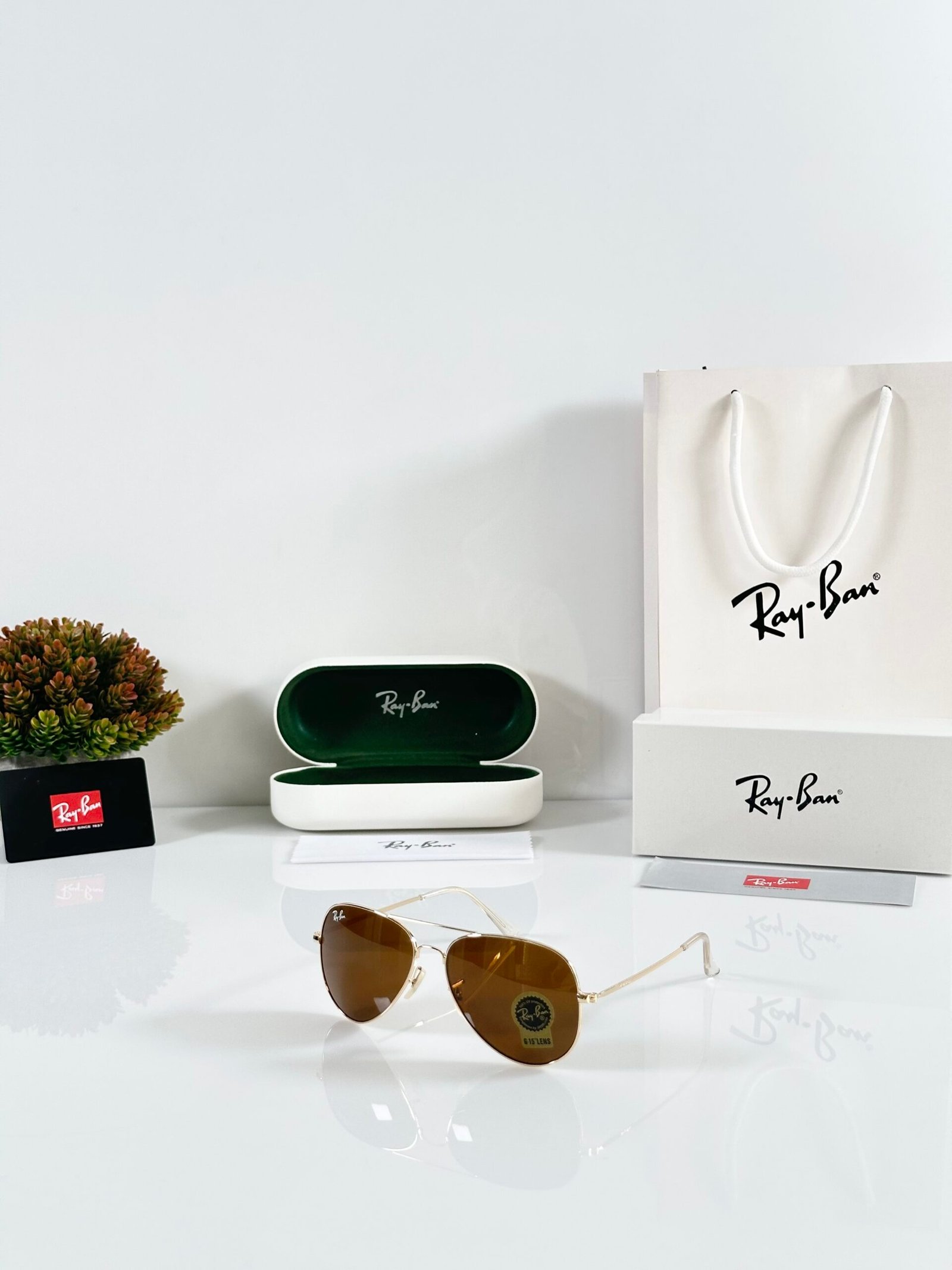 Rayban Aviator 3026 Gold Brown