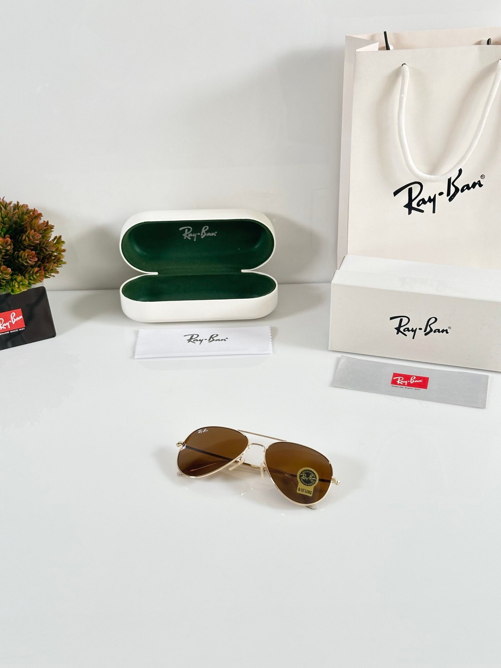 Rayban Aviator 3026 Gold Brown - Image 4