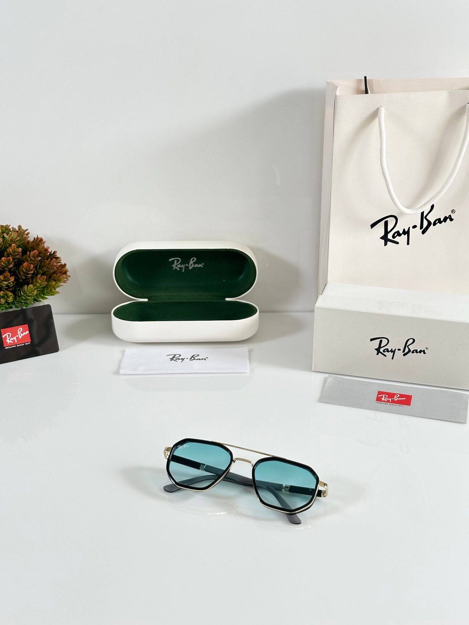 Rayban 3162 Gold Sea Green - Image 4