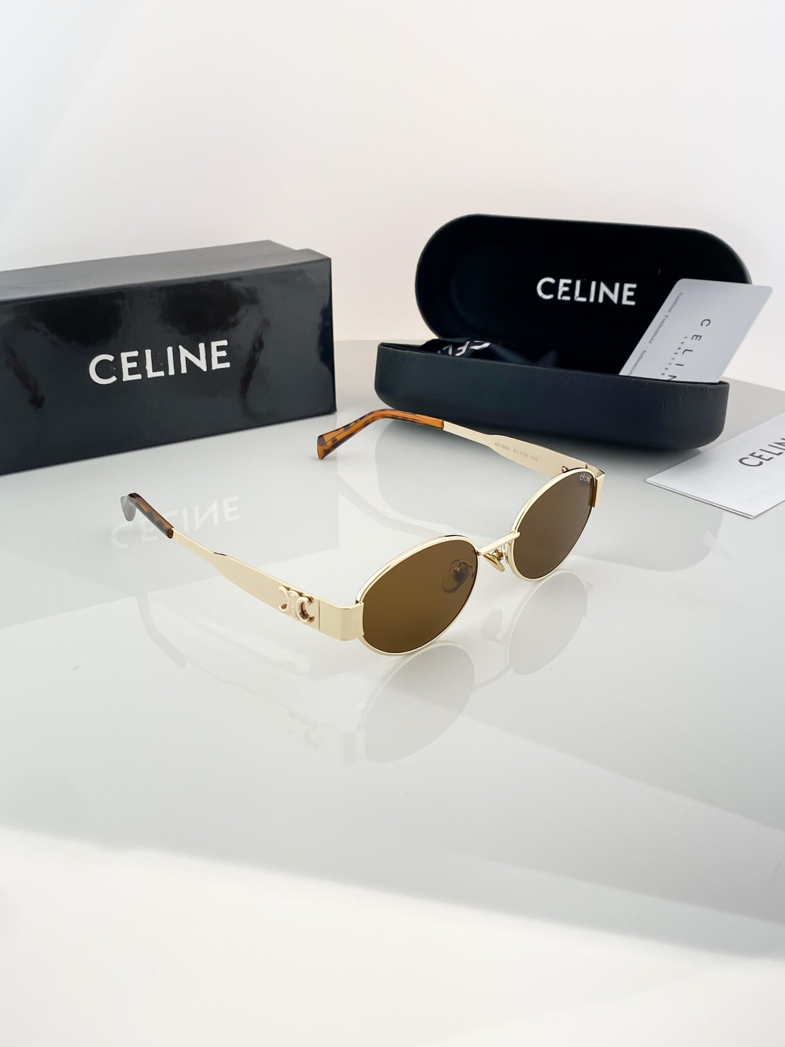 CELINE GOLD BROWN 1006 - Image 2