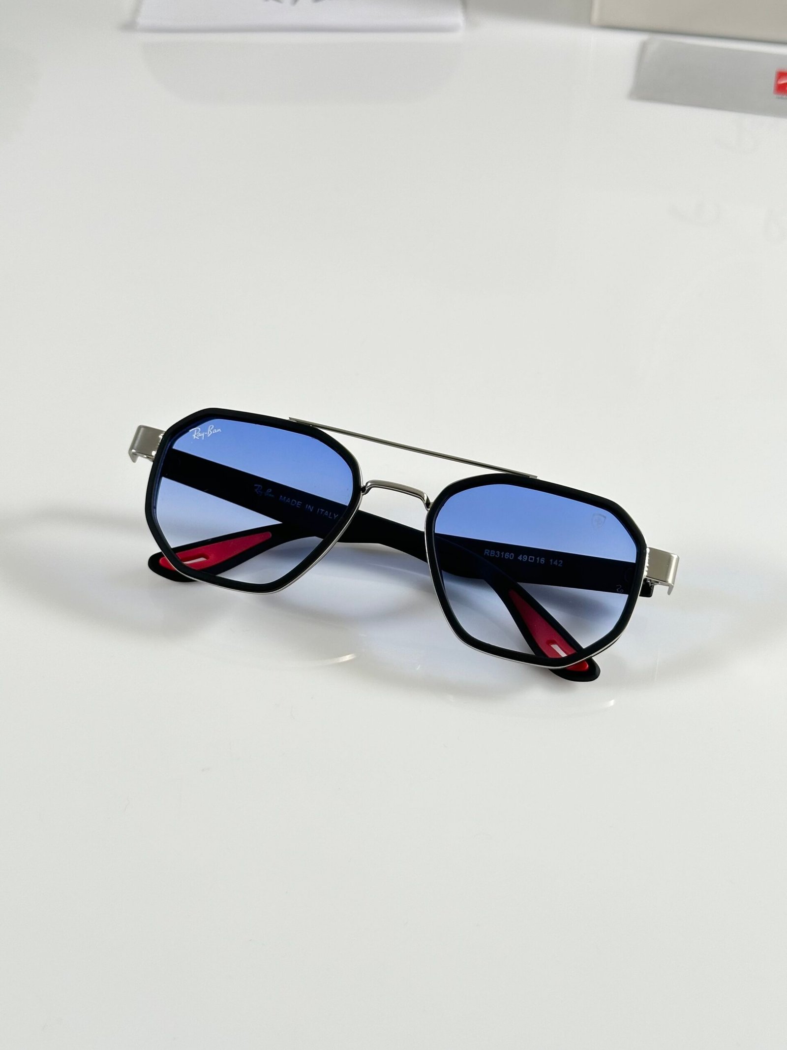 Rayban 3160 Silver Blue - Image 3