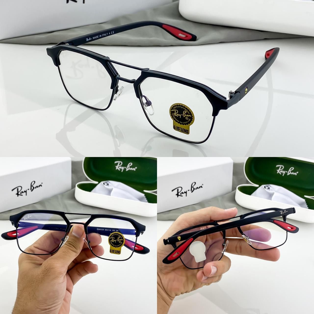 RAYBAN04 BLACK PLAN0 - Image 2