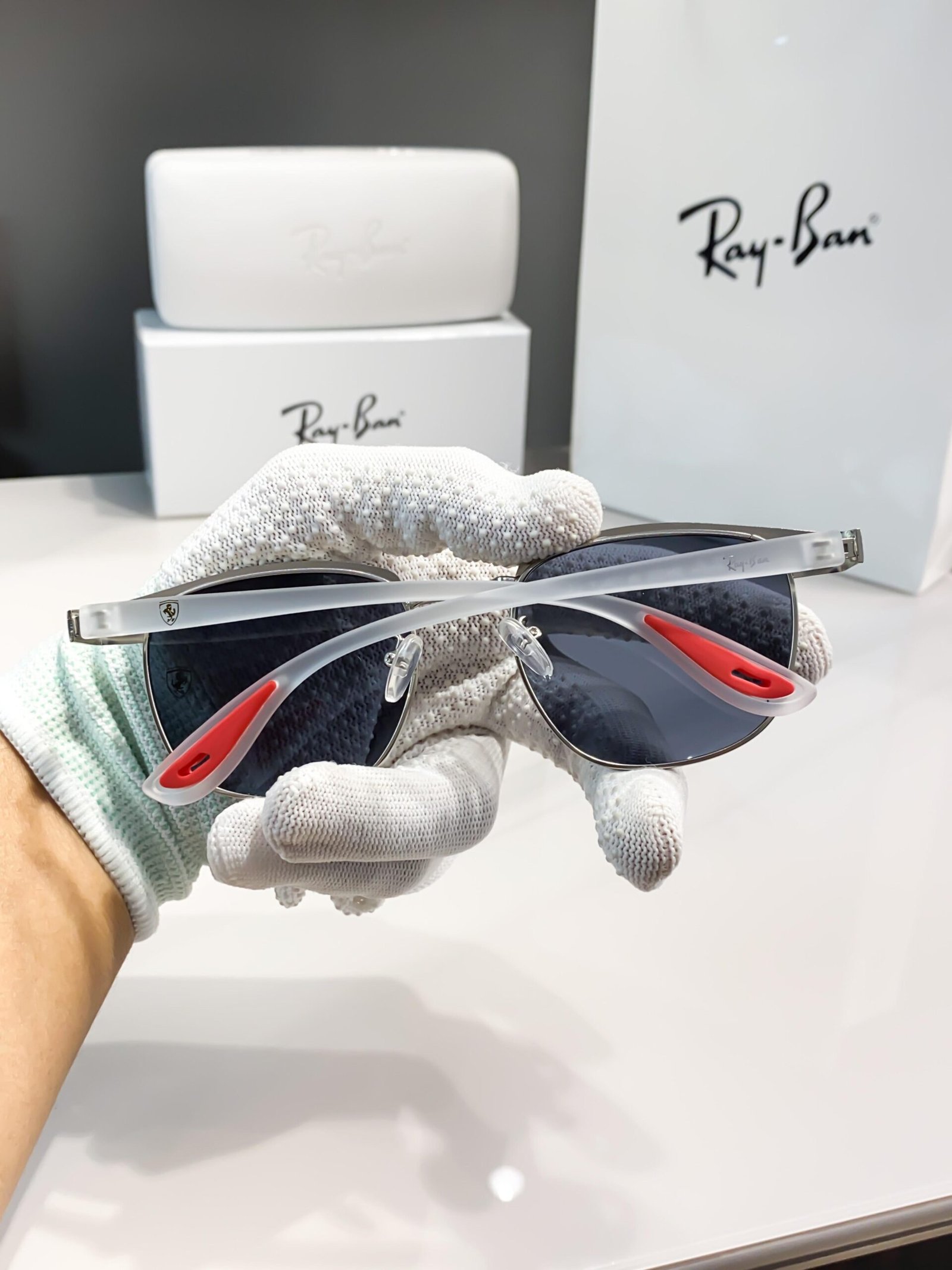 Rayban03 white black - Image 4