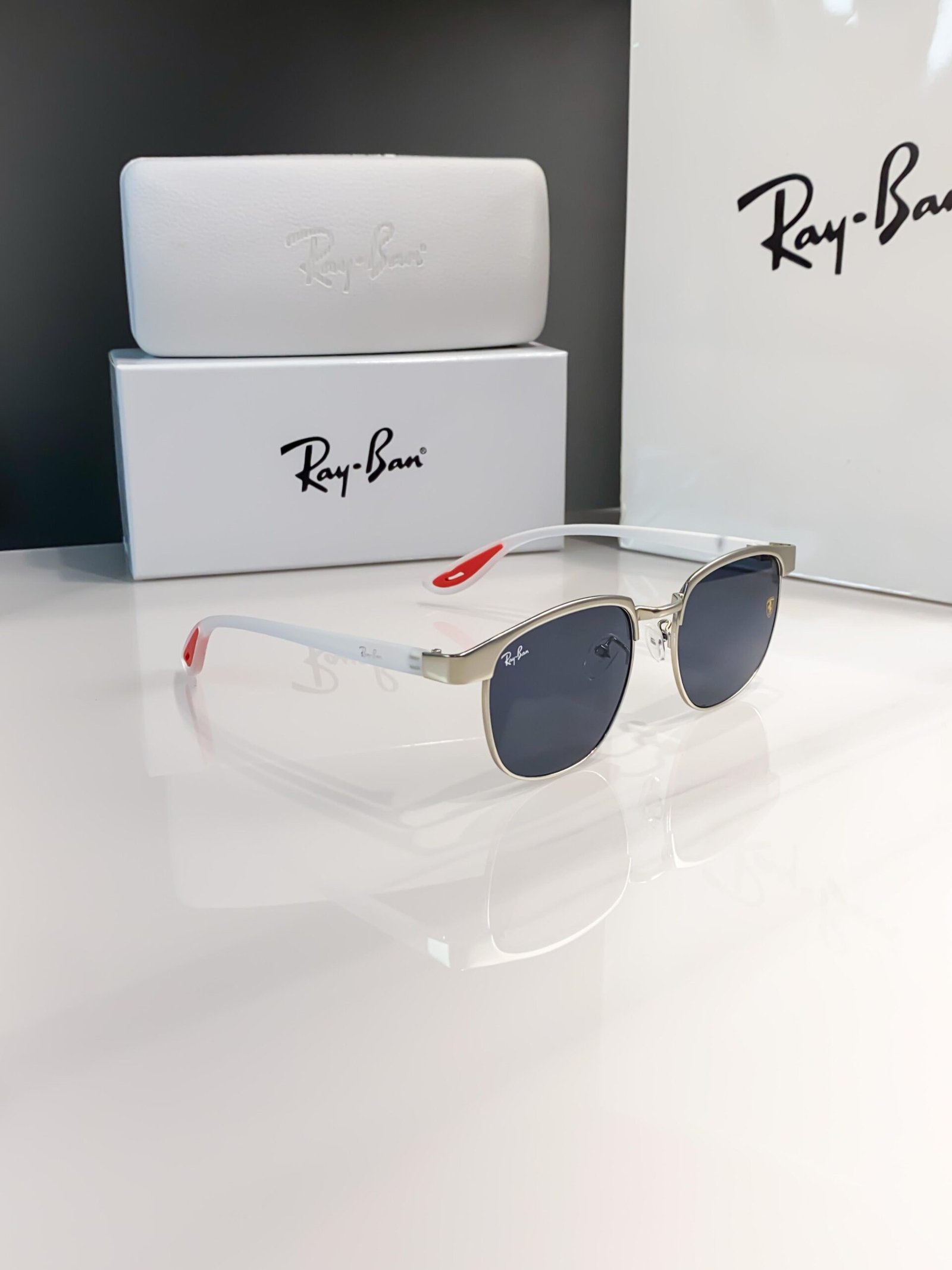 Rayban03 white black - Image 2