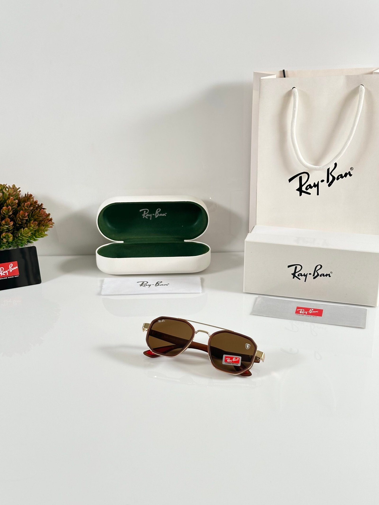 Rayban 3160 Gold Brown - Image 4