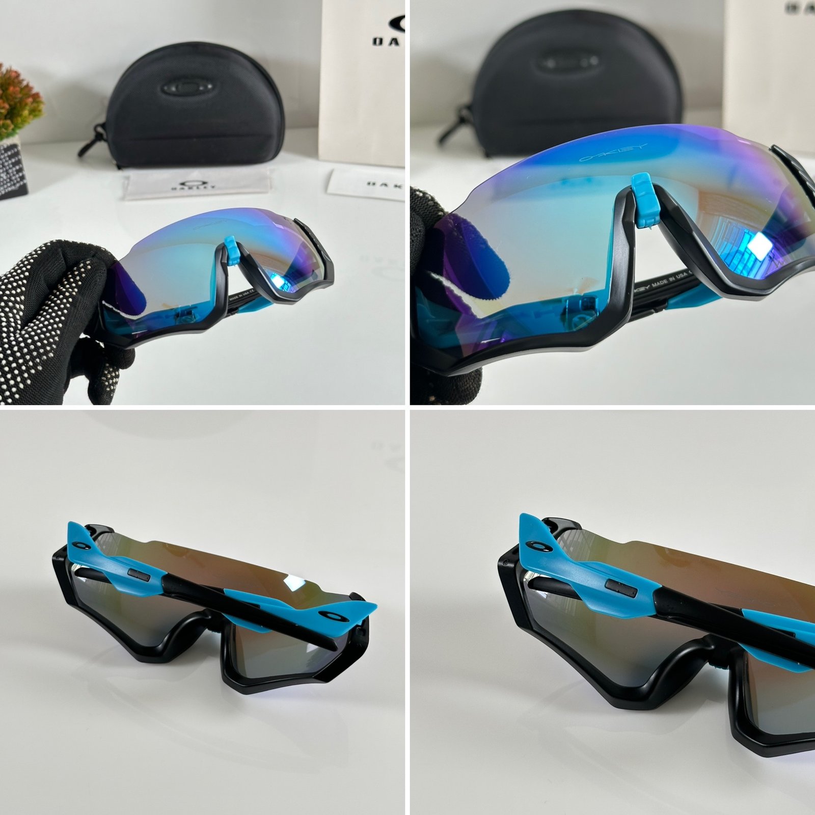Oakley_4001_Black_Aqua - Image 2