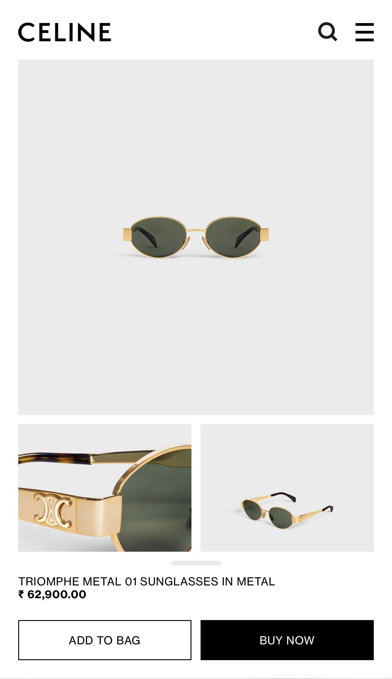 Celine WMNS 1006 Gold Green - Image 3
