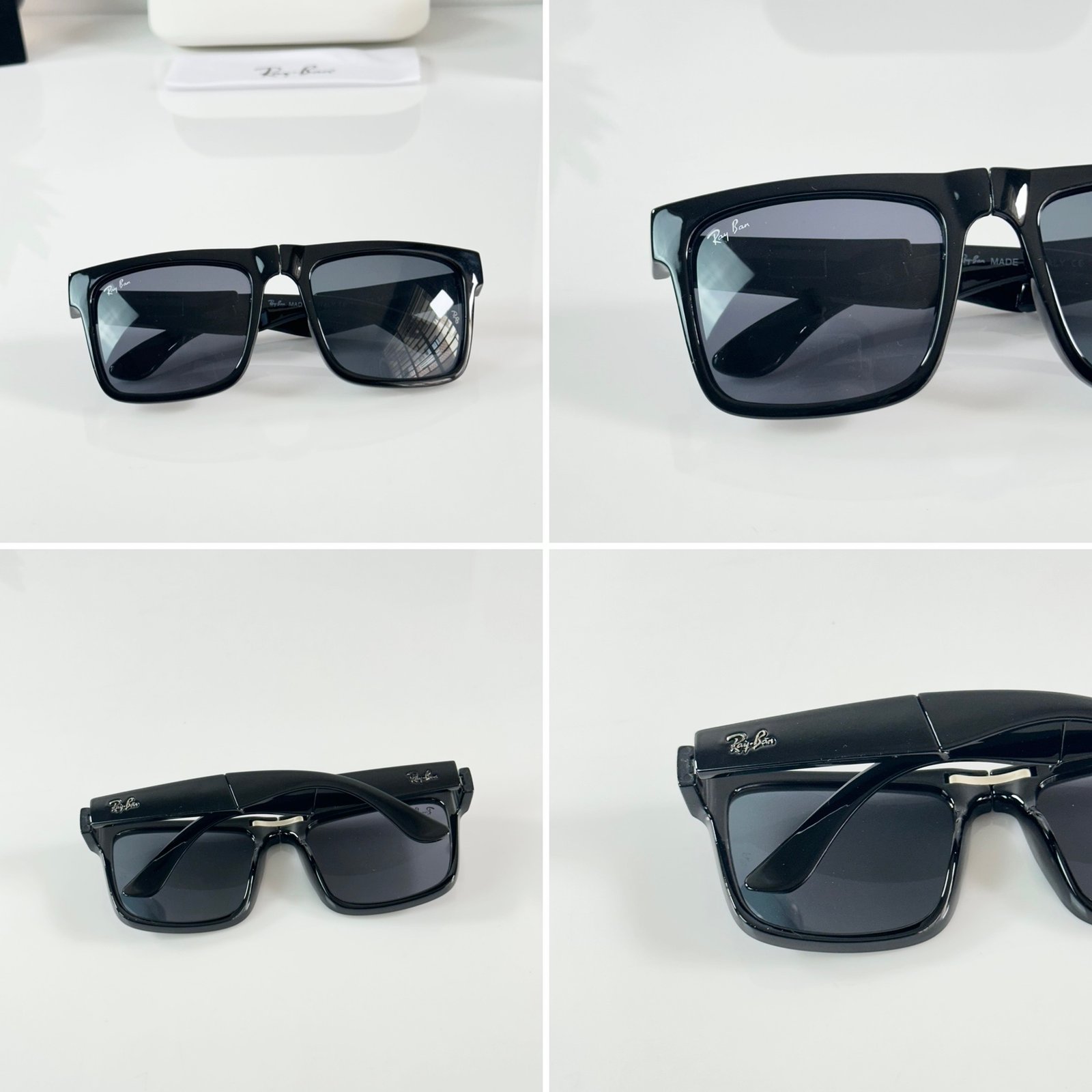 Rayban Foldable 4106 Shine Black - Image 2