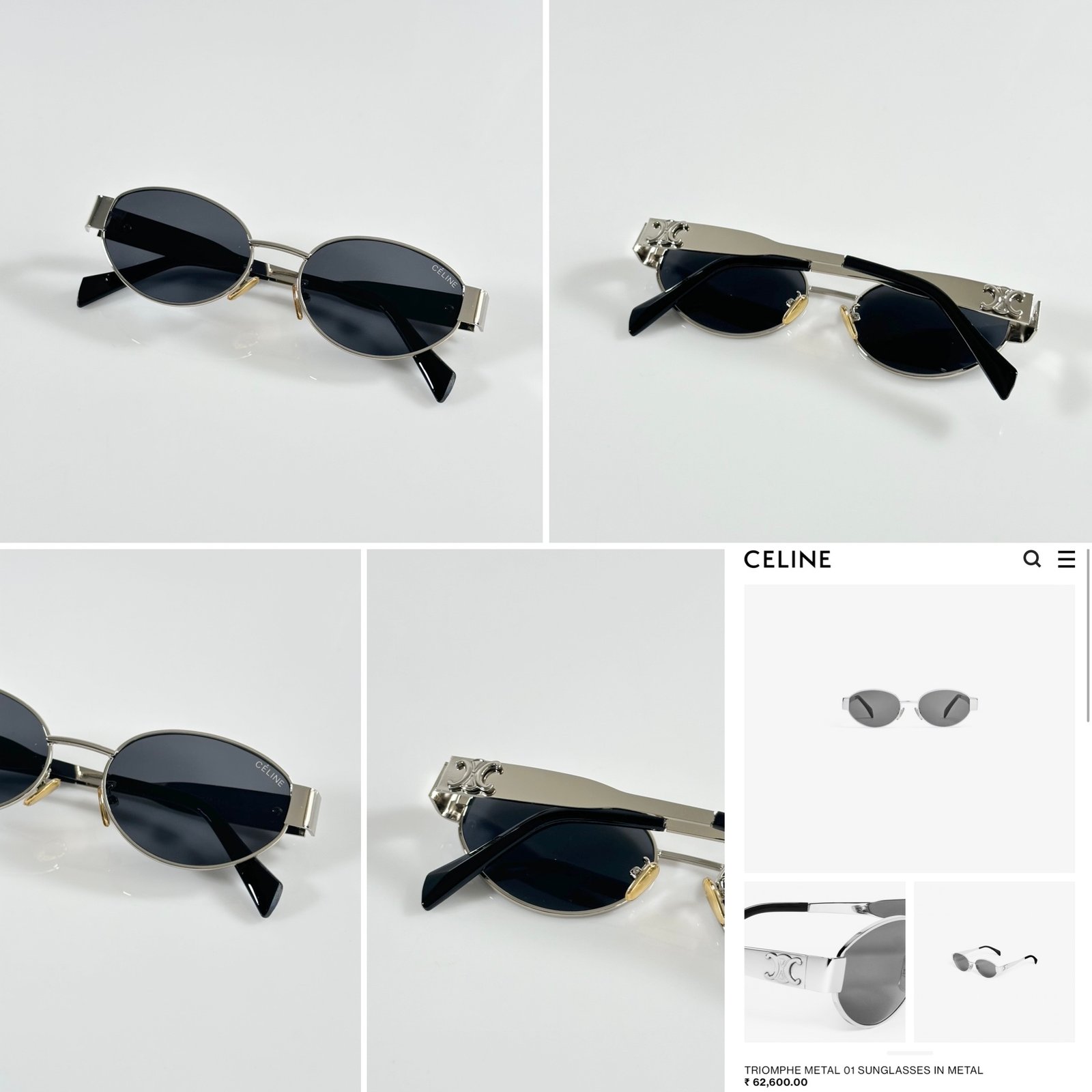 Celine WMNS 1006 Silver Black - Image 2