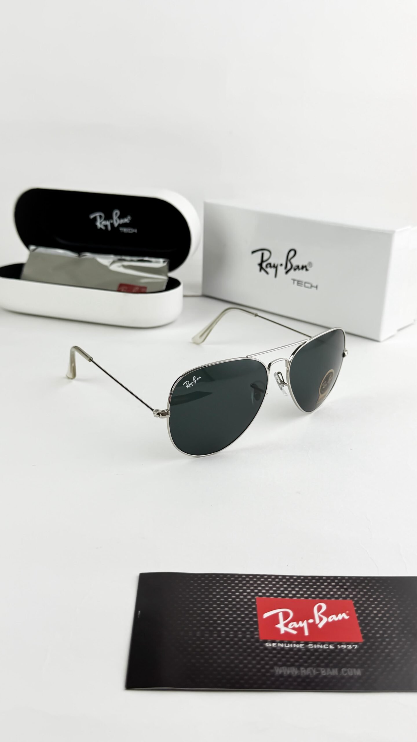 RAYBAN SILVER BLACK 3026 - Image 2